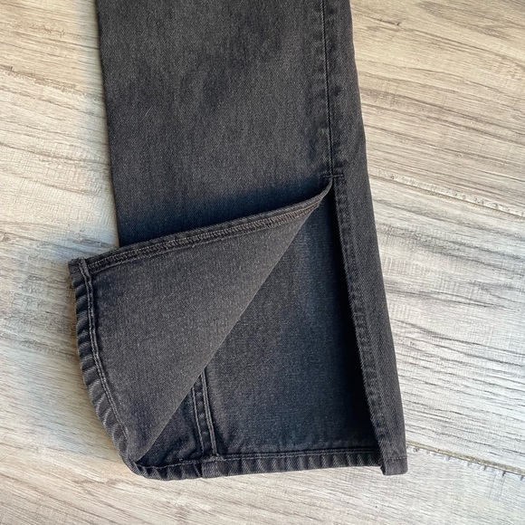 GRLFRND Hailey Low Rise Jeans In Sunset Strip Wash Slim Bootcut Hem Slits SZ 28 - Picture 13 of 16